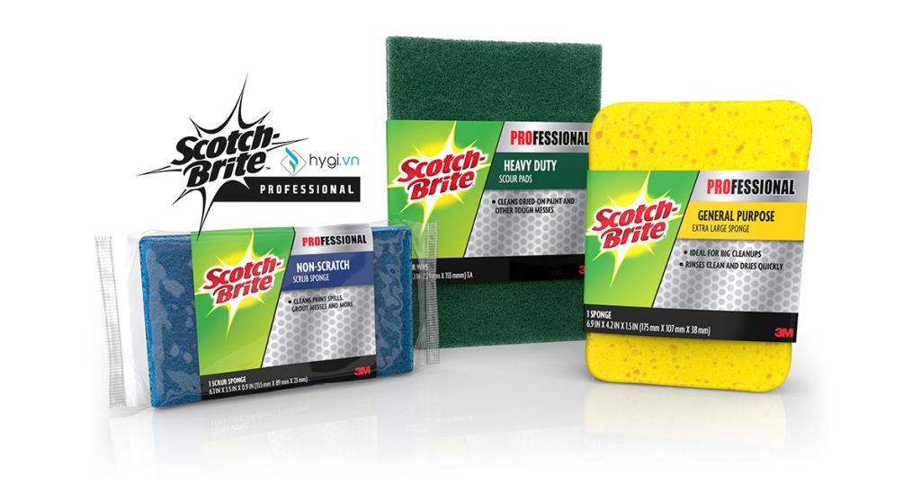 Miếng Chùi Rửa 3M Scotch-Brite Professional Tiêu Chuẩn HACCP